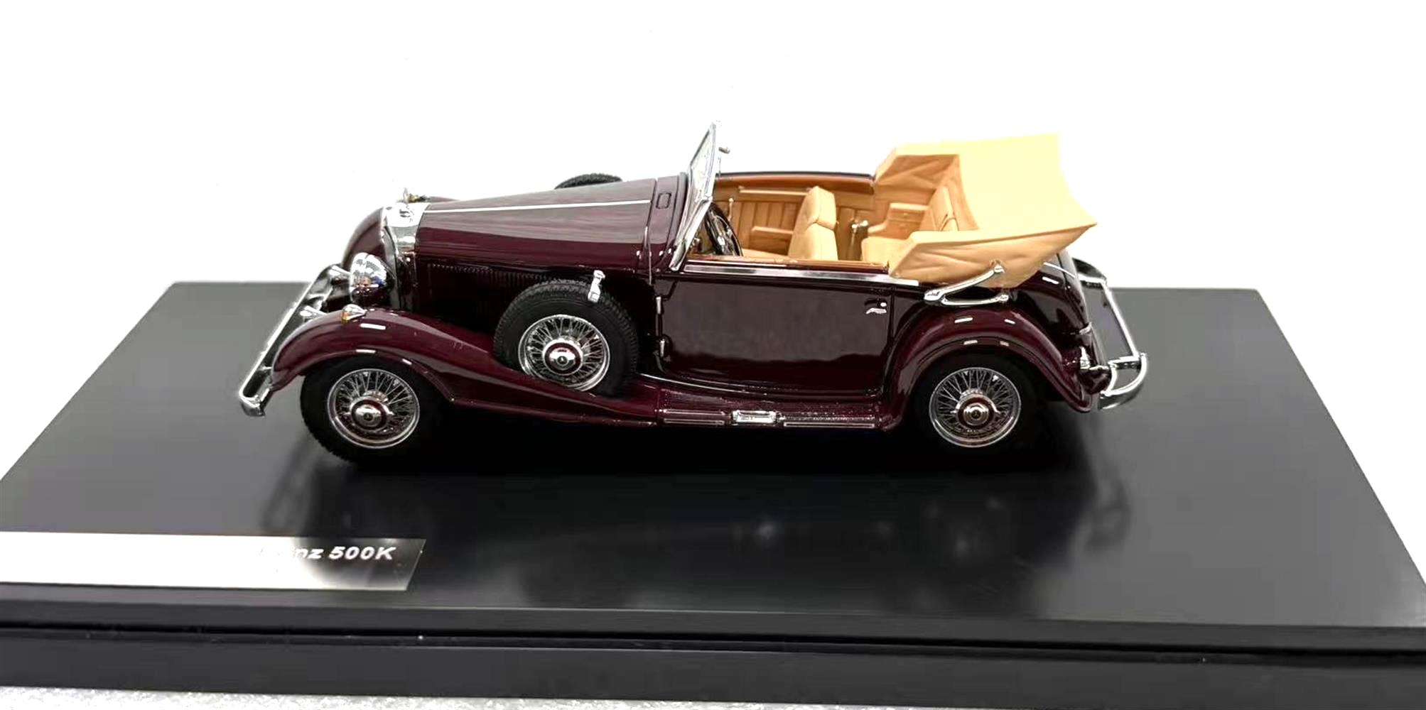 Mercedes-Benz 500K Cabriolet C 1935 bordeaux 1:43 Matrix Scale Models