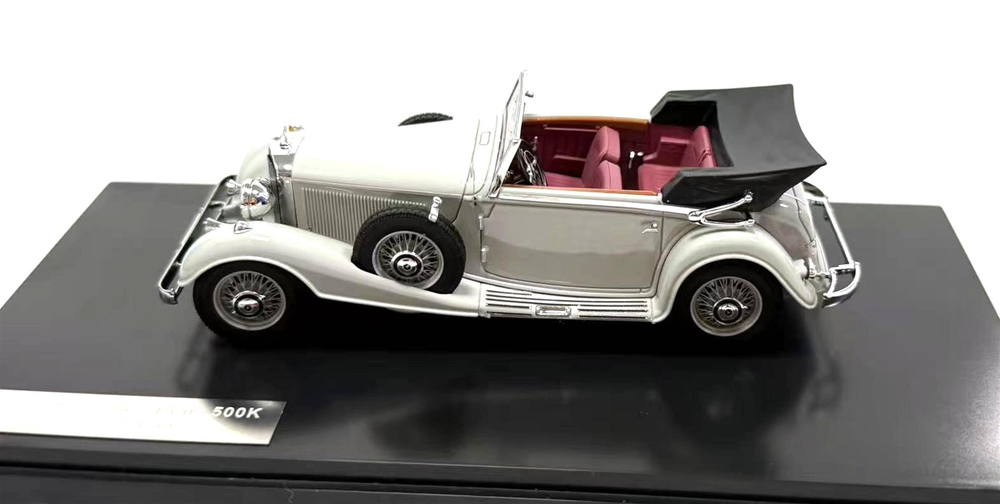 Mercedes-Benz 500K Cabriolet C 1935 light grey 1:43 Matrix Scale Models