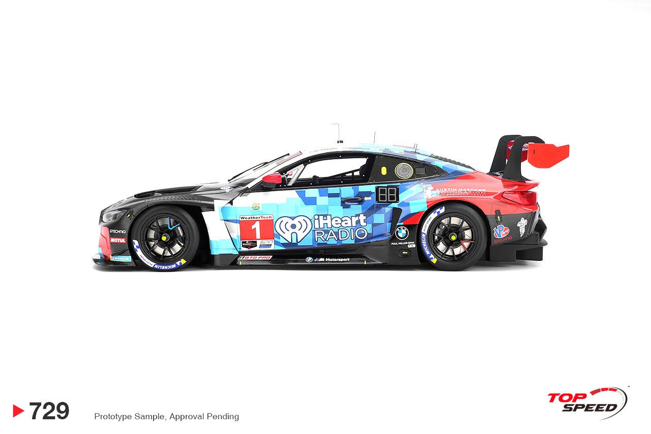 BMW M4 GT3 EVO #1 De Phillippi/Harper/Hesse/Verhagen Paul Miller Racing Class Winner IMSA 24H Daytona 2026 1:18 TopSpeed Models