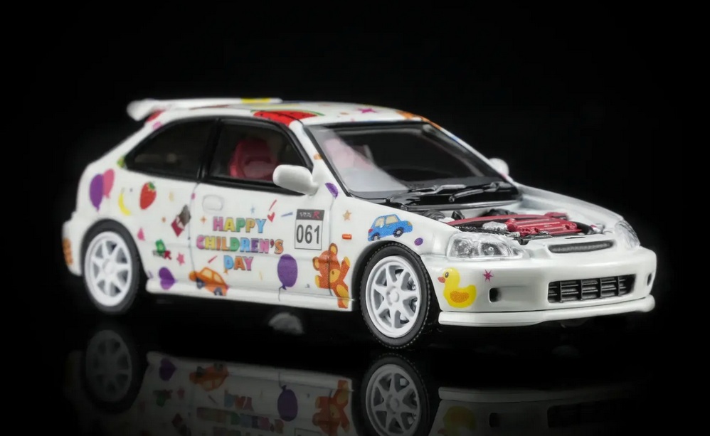 Honda Civic EK9 Type-R #061 *Happy Children's Day* 1999 1:64 Motorhelix