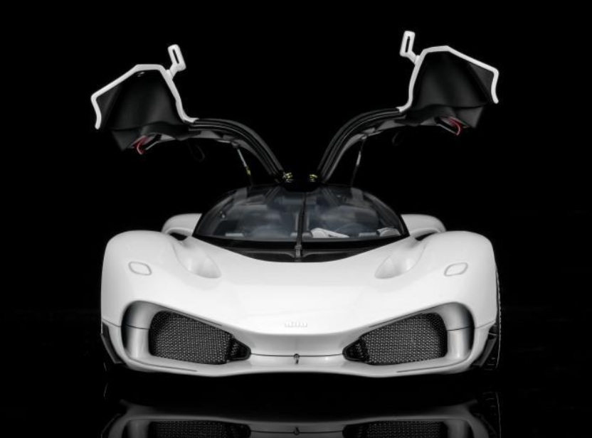 Nilu 27 V12 6.5L 1070hp 2024 white 1:18 Motorhelix