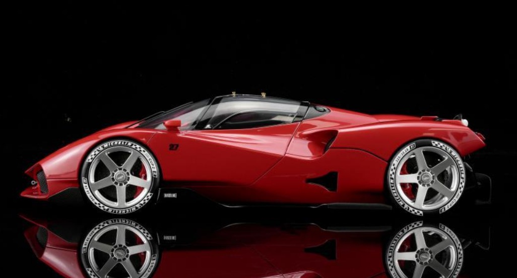 Nilu 27 V12 6.5L 1070hp 2024 red 1:18 Motorhelix