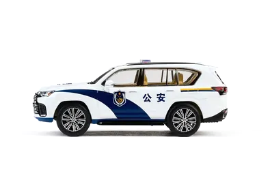 Lexus LS LX600 2022 *Police* white/blue 1:64 Massdi