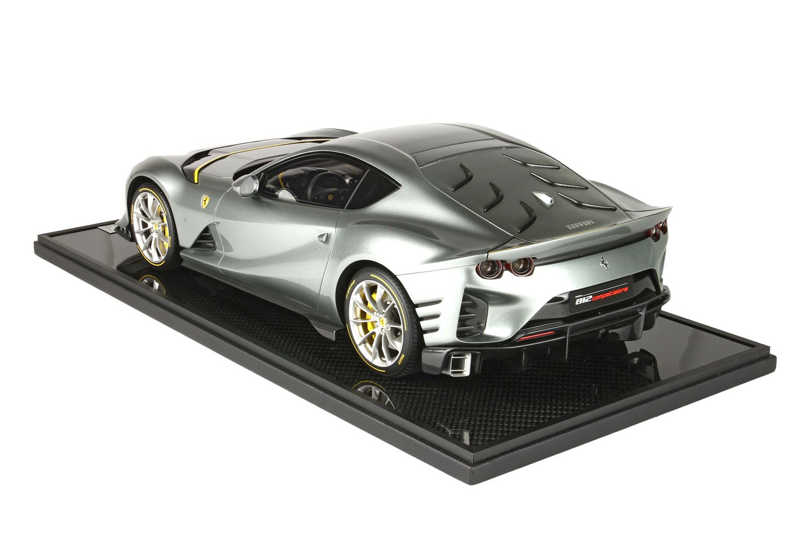 Ferrari 812 Competizione Coburn grey Key case Cuoio Schedoni included 1:12 B.B.R.