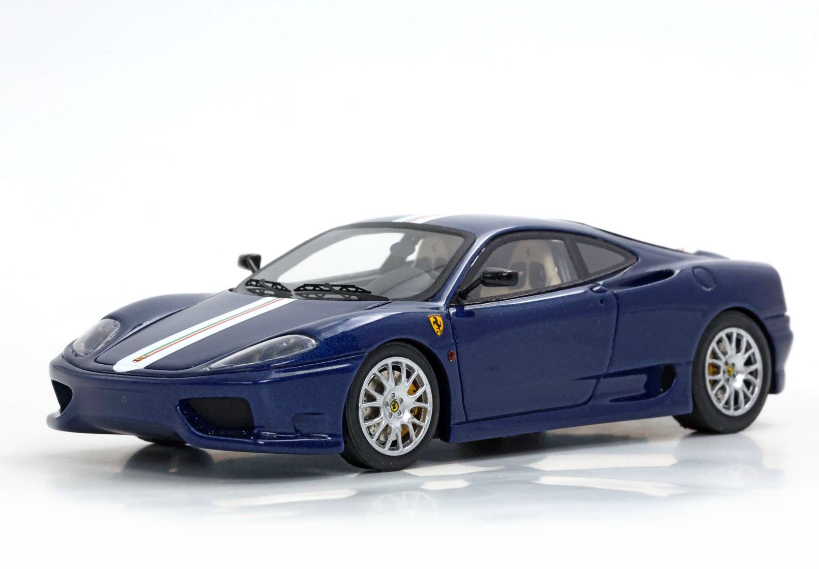 Ferrari 360 Challenge Stradale Blu Tour de France with italian stripe 1:43 B.B.R.