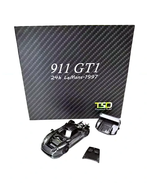 Porsche 911 GT1 TSD 24H Le Mans 1997 carbon black 1:64 Street Weapon