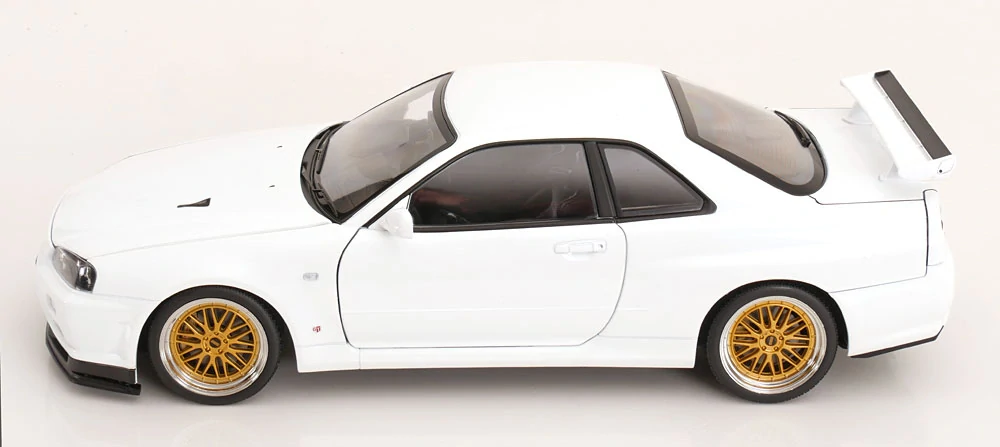 Nissan Skyline GT-R R34 V-Spec II 2001 BBR Rims white 1:12 KK Scale