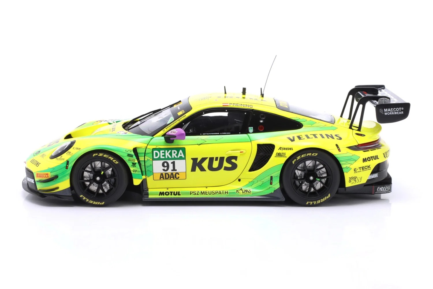 Porsche 911 GT3 R Manthey Grello #91 T.Preining DTM 2024 1:18 Minichamps