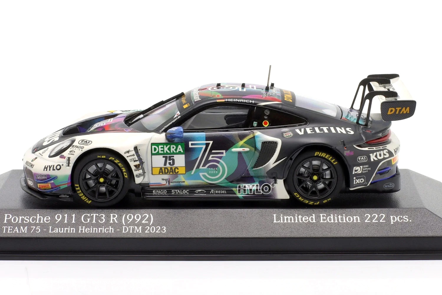 Porsche 911 (992) GT3 R #75 Laurin Heinrich DTM 2023 1:43 Minichamps