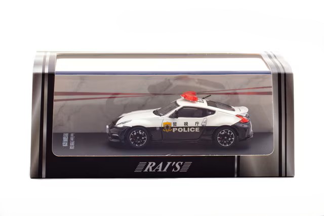 Nissan Fairlady Z Nismo (Z34) High Way Police Car Tokyo MPD (Speed 238) white/black 1:64 Rai's
