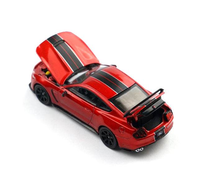 Ford Mustang Shelby GT350R race red 1:64 Pop Race Limited