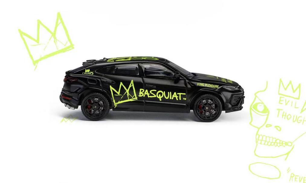 Lamborghini Urus Performance x Jean-Michel Basquiat black/green 1:64 Trends Hobby