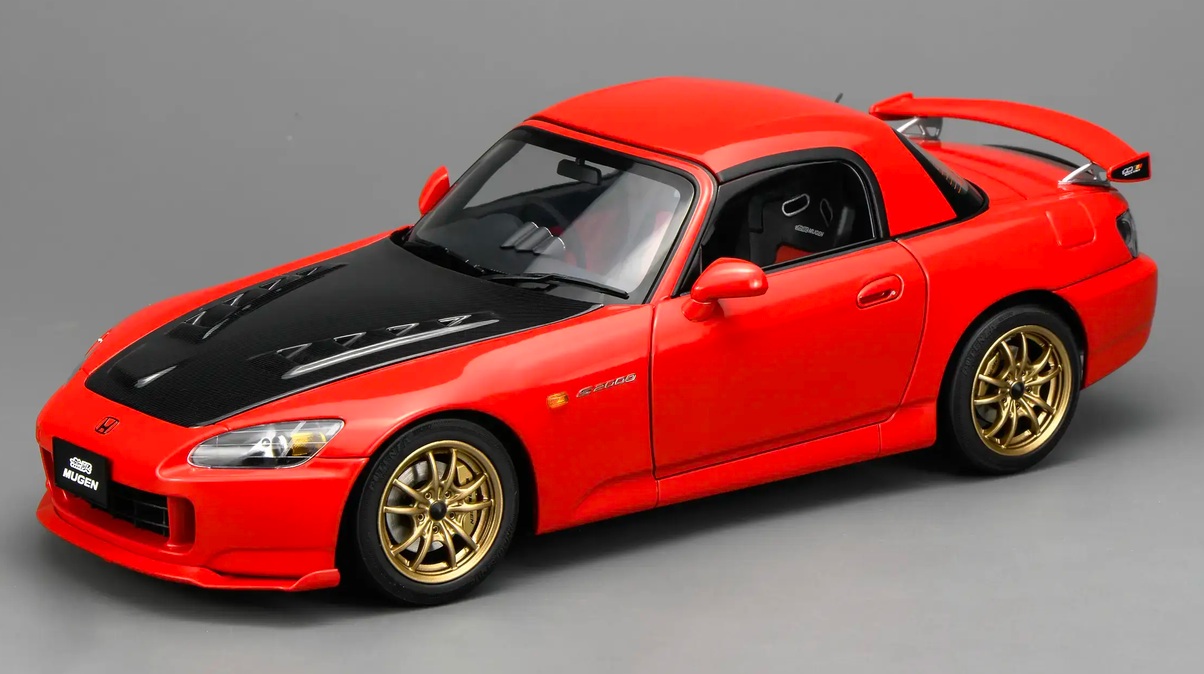 Honda S2000 Spider Hard-Top Mugen 2001 red/carbon 1:18 Motorhelix