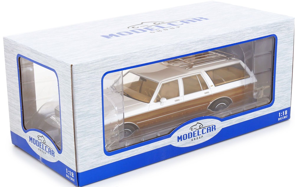 Chevrolet Caprice Estate Wagon 1985 white/decor 1:18 MCG 