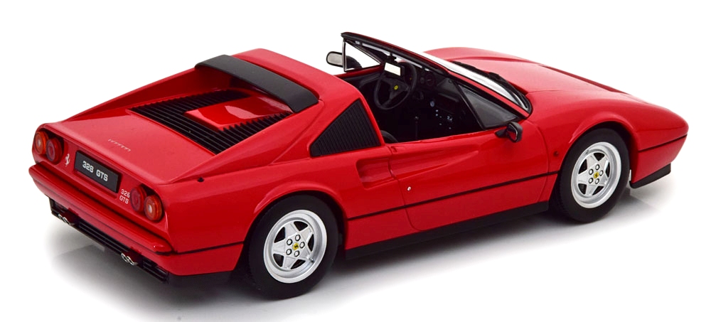 Ferrari 328 GTS Spider with Removable Hard Top 1985 red 1:18 KK Scale