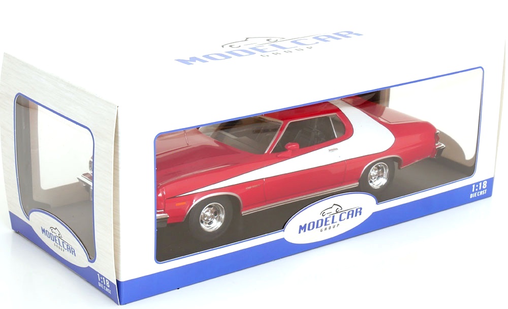 Ford Gran Torino 1975 red/white 1:18 MCG Modelcar Group