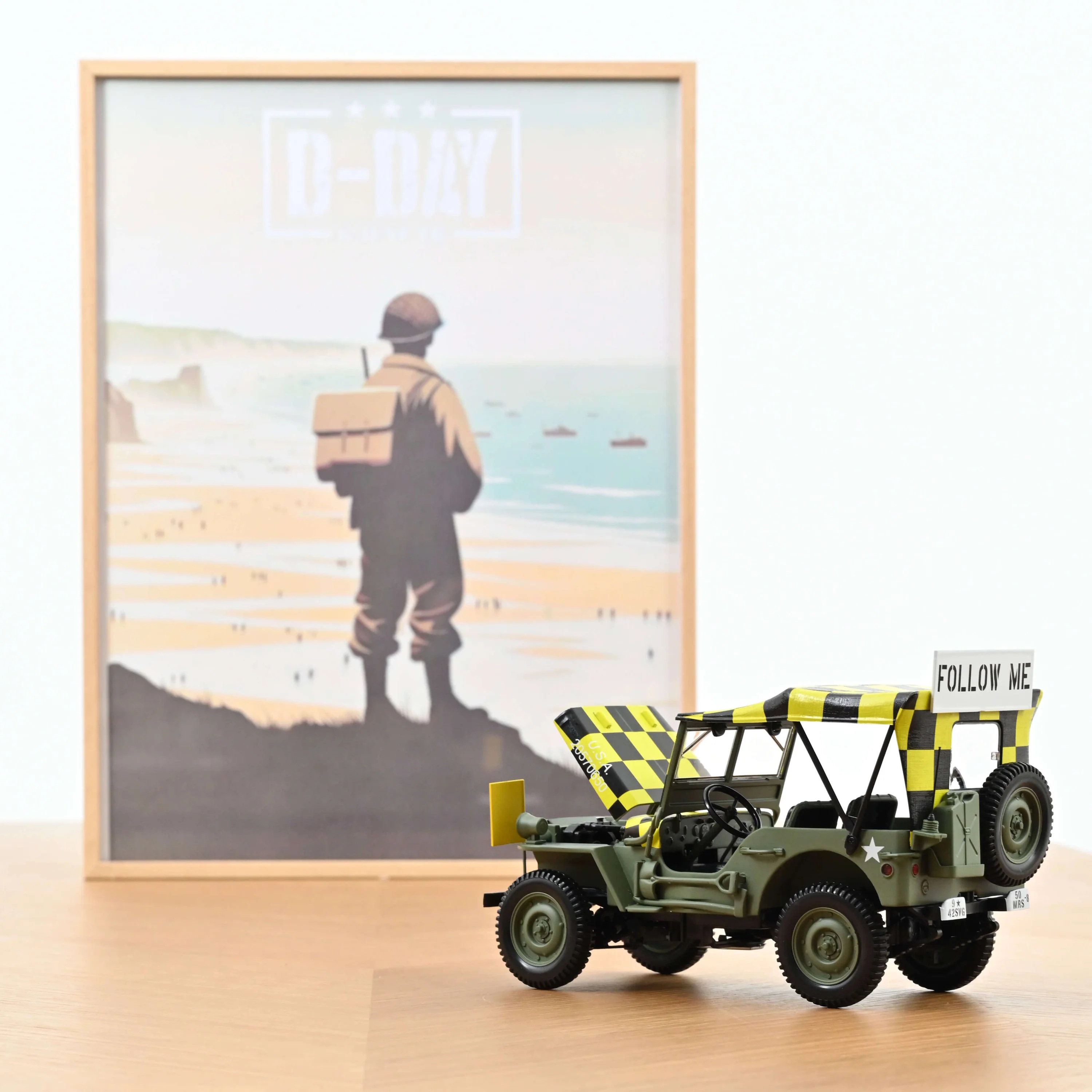 Jeep Willys Army (1944) "Follow Me" 1:18 Norev