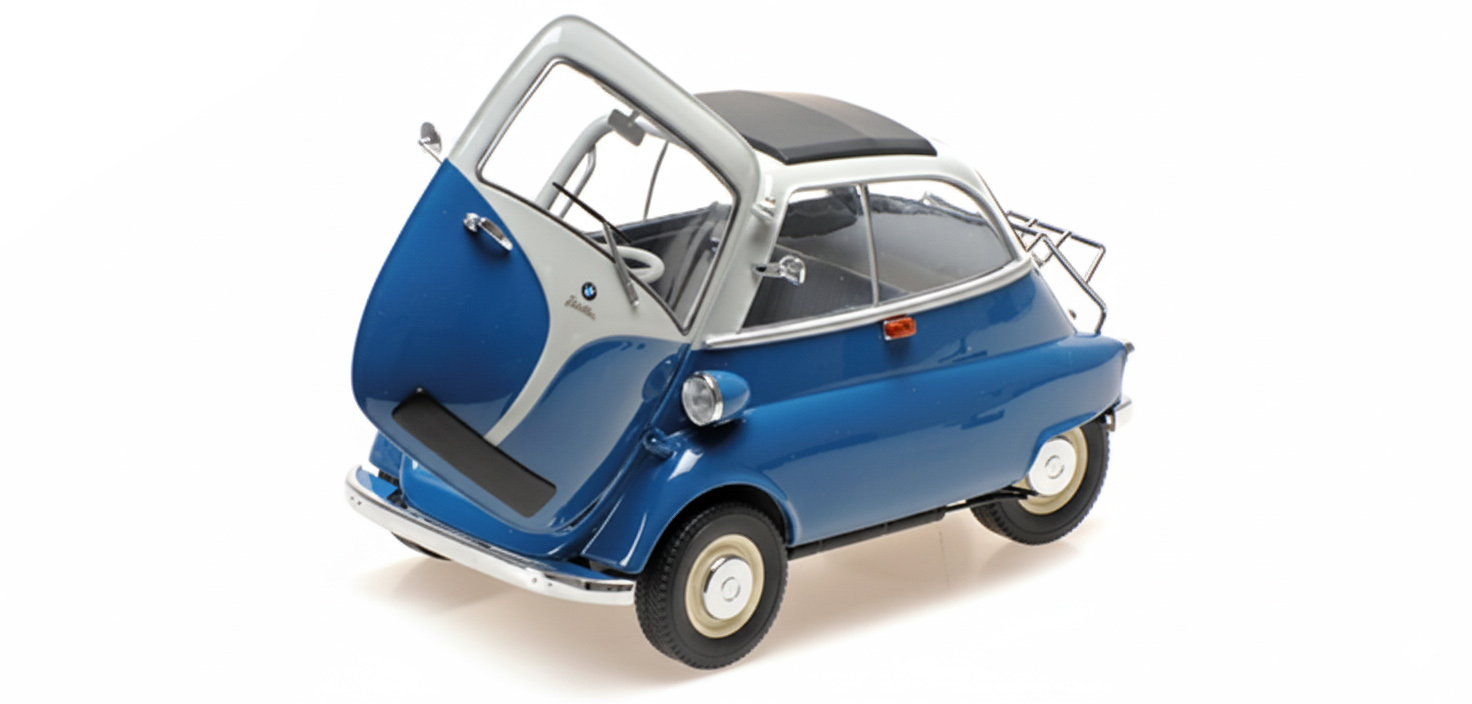 BMW Isetta 1955 blue/white 1:18 Minichamps