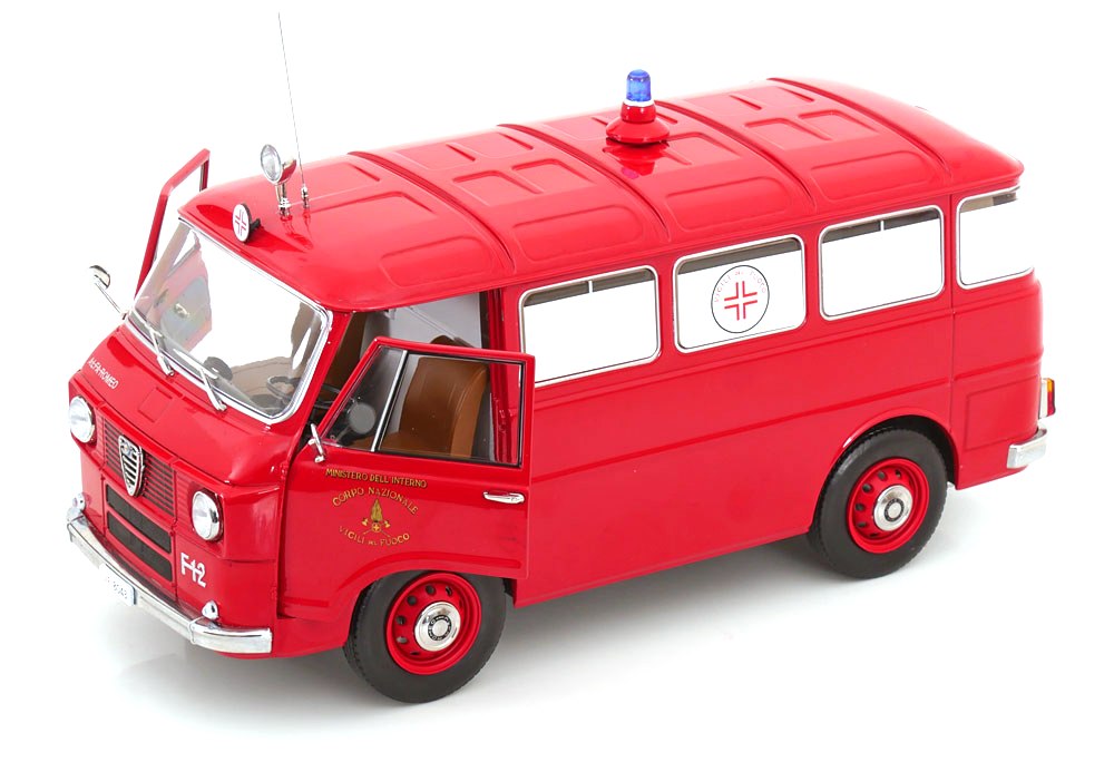Alfa Romeo F-12 Fire Engine Ambulance 1968 1:18 Mitica