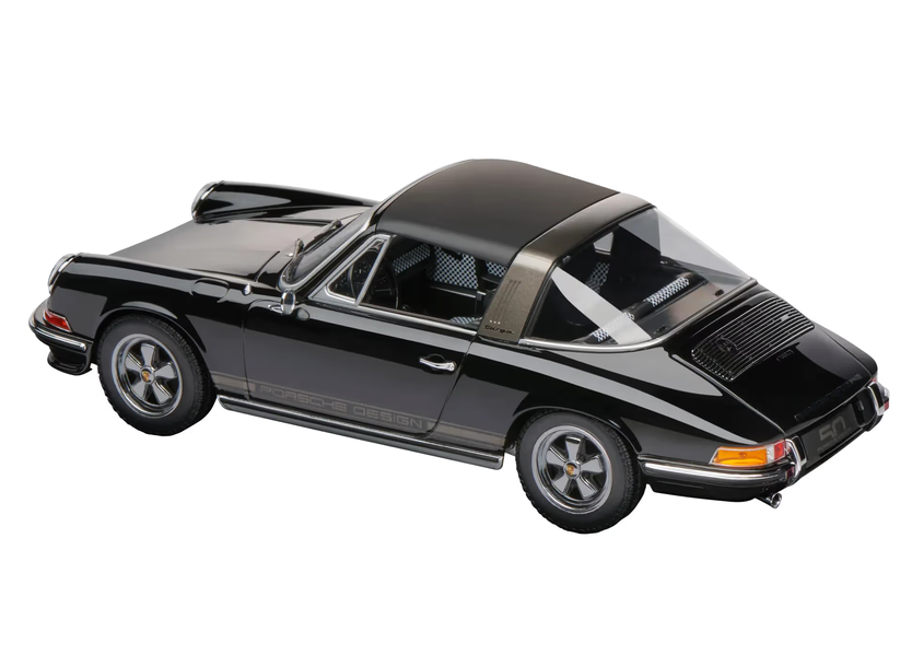 Porsche 911 S 2.4 Targa 1972 50 Years of Porsche Design black 1:18 Spark