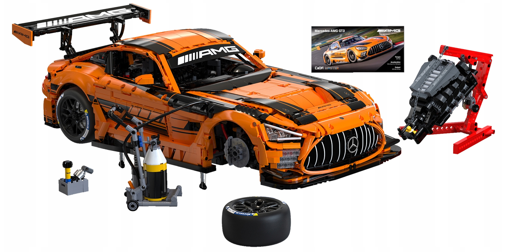 Mercedes-AMG GT3 orange 1:8 CaDA