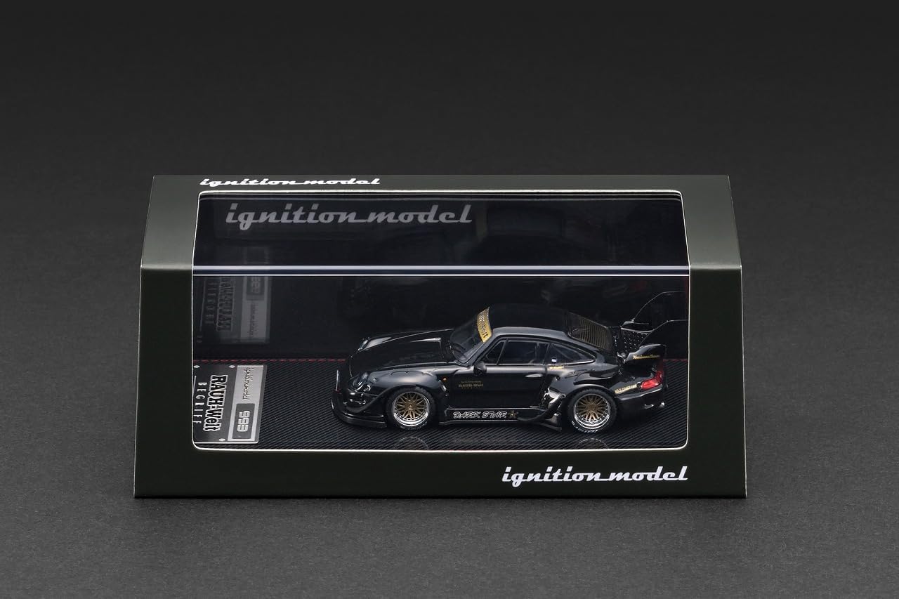 Porsche RWB 993 black 1:64 Ignition Model
