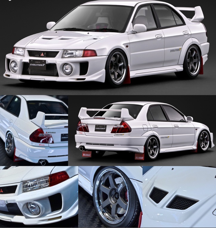 Mitsubishi Lancer Evolution V CP9A white 1:18 Ignition Model
