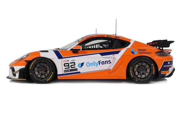 Porsche 718 Cayman GT4 RS Clubsport #92 Heyerdahl/Maloy GT4 European Series 2024 1:18 OttOmobile