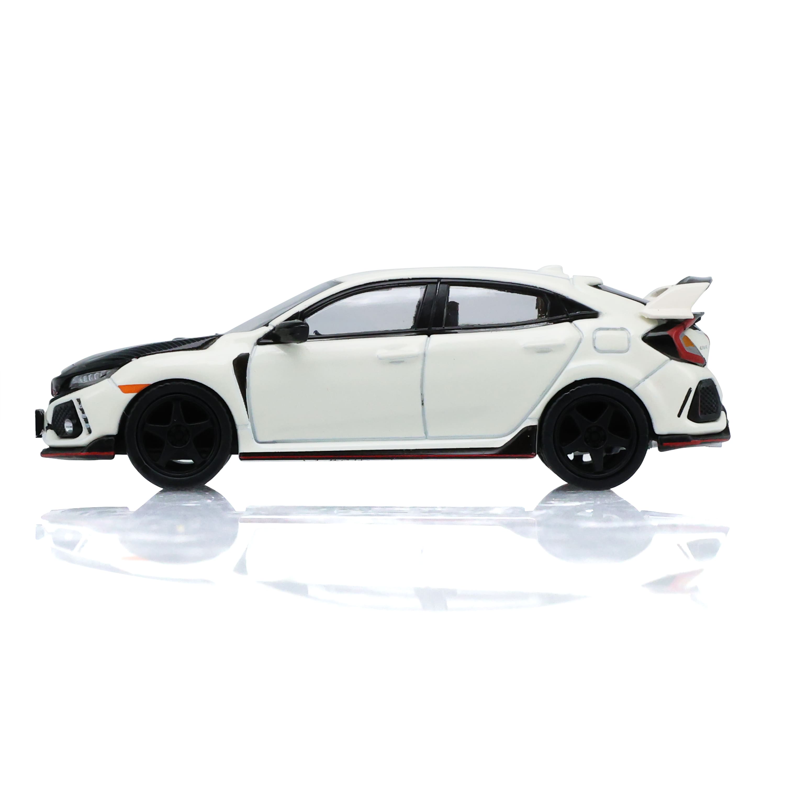Honda Civic Type R (FK8) 2018 With Custom Wheels *Tokyo Torque Series 10* championship white 1:64 Greenlight