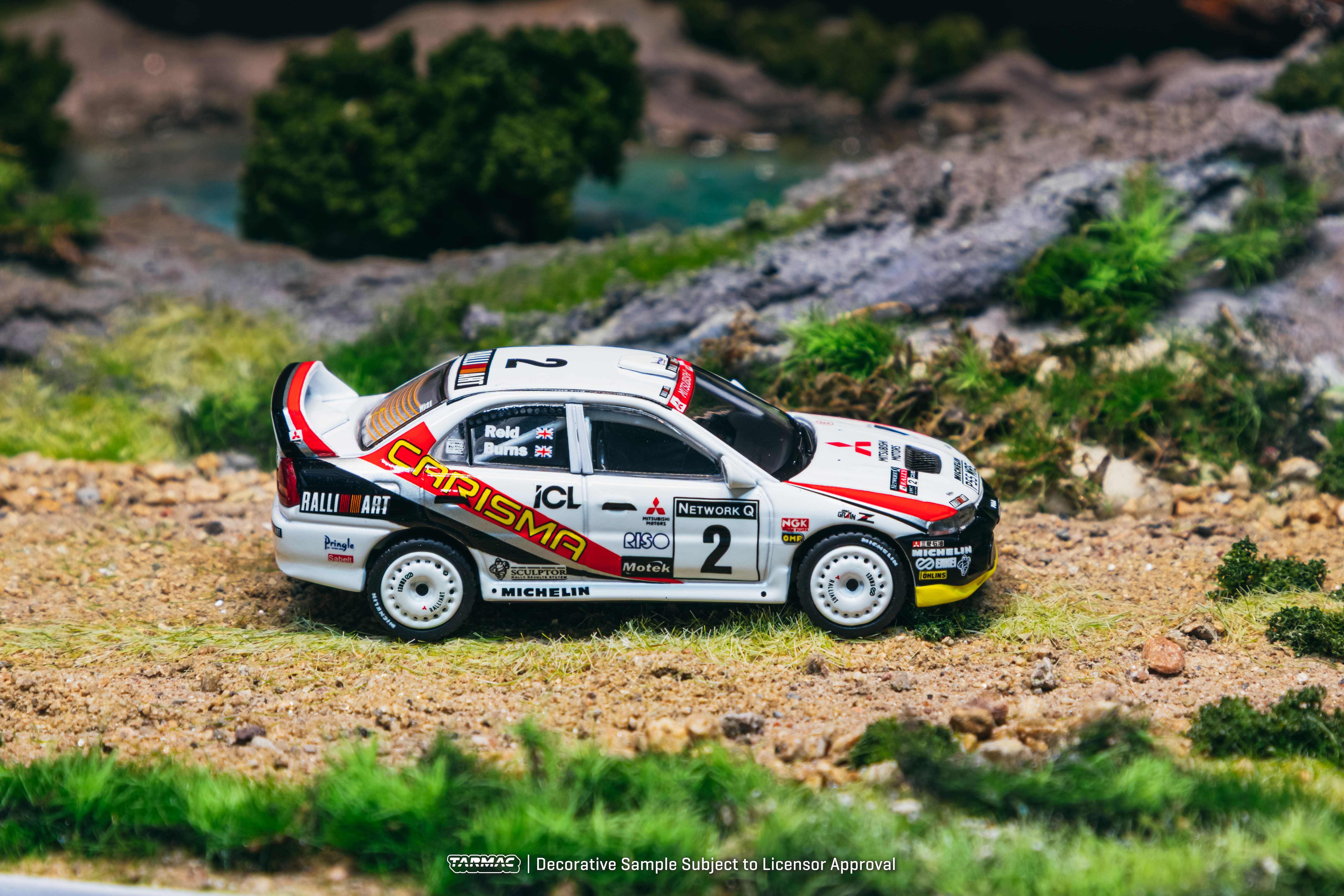 Mitsubishi Carisma GT Evolution IV #2 R.Burns/R.Reid RAC Rally 1997 1:64 Tarmac