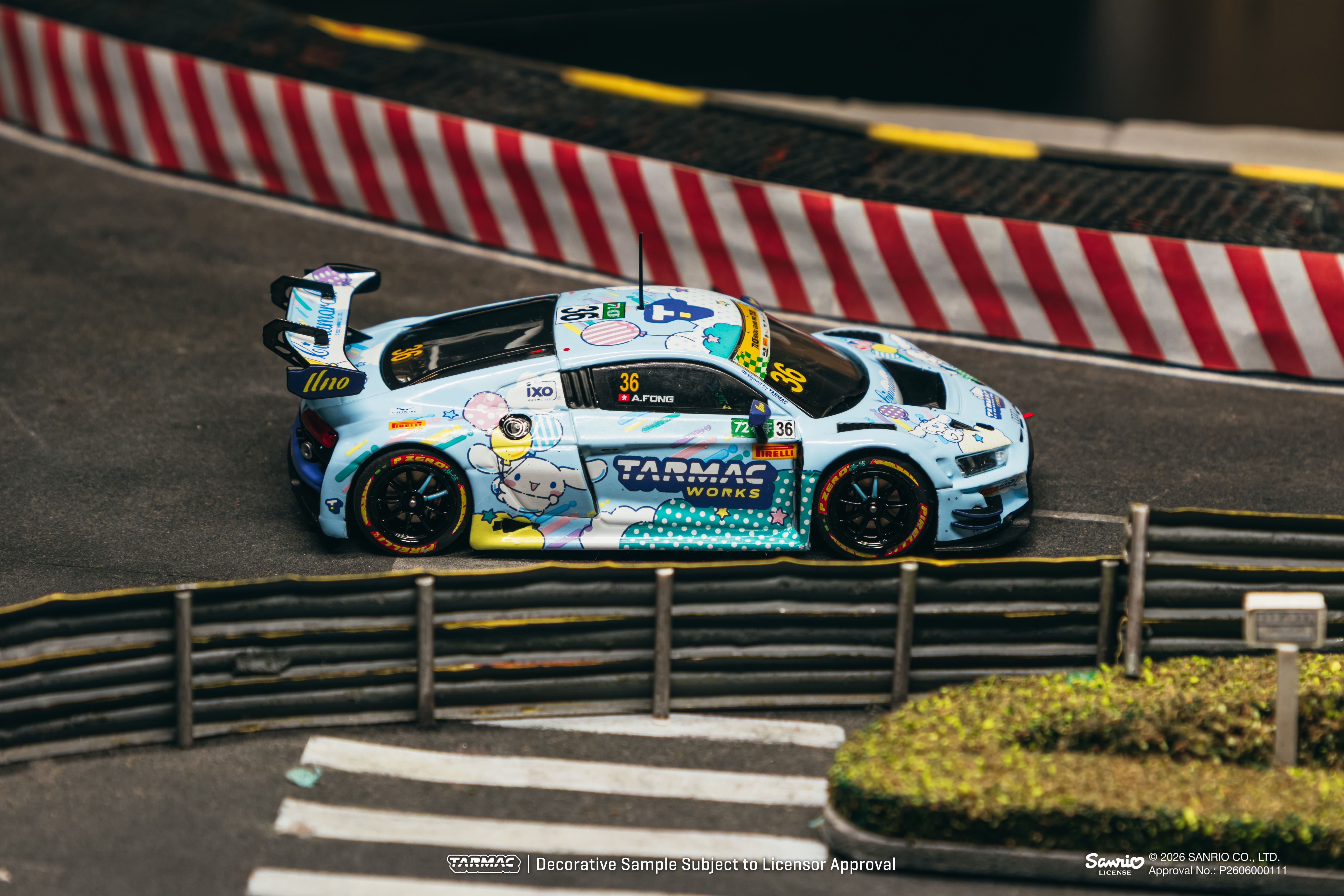 Audi R8 LMS GT3 EVO II Uno Racing #36 A.Fong Macau GT Cup FIA GT World Cup 2025 1:43 Tarmac