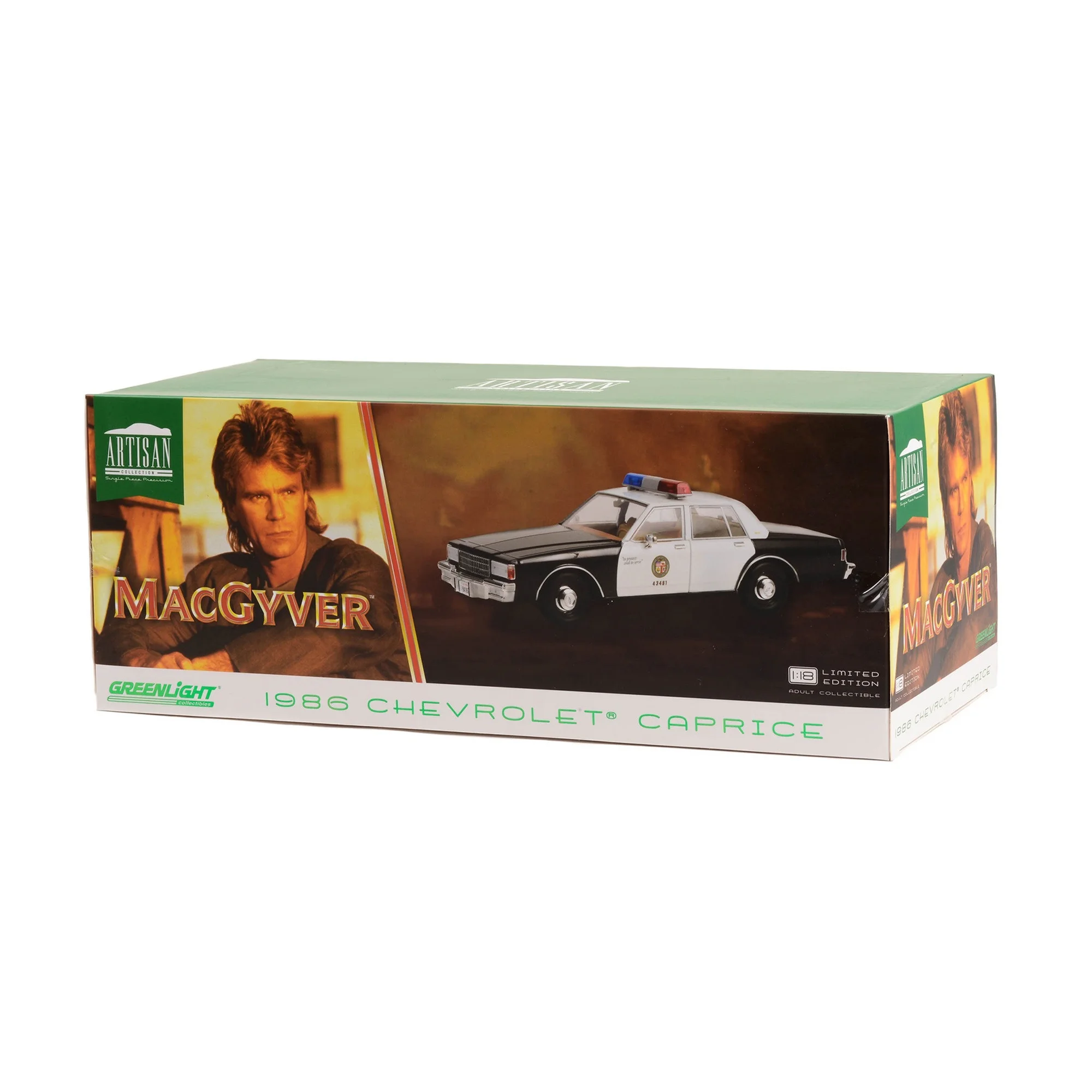 Chevrolet Caprice Los Angeles Police Department *MacGyver 1985-92 TV series* 1986 1:18 Greenlight