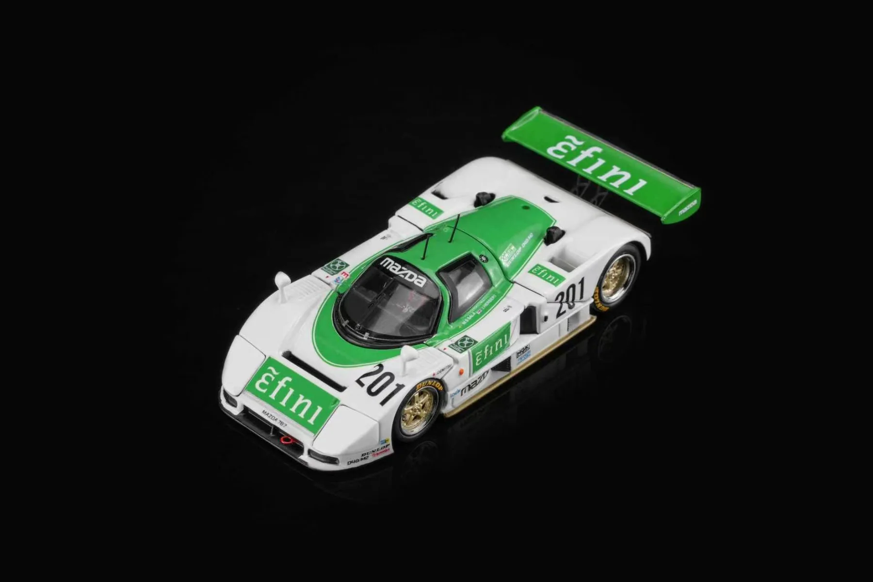 Mazda 787B 2.6L Team Mazdaspeed #201 JSPC Season 1991 white/green 1:64 Motorhelix 