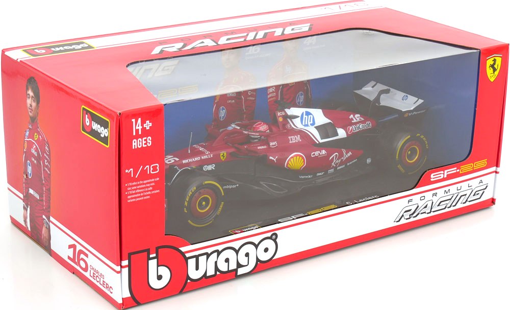 Ferrari F1 #16 C.Leclerc 2025 1:18 Bburago