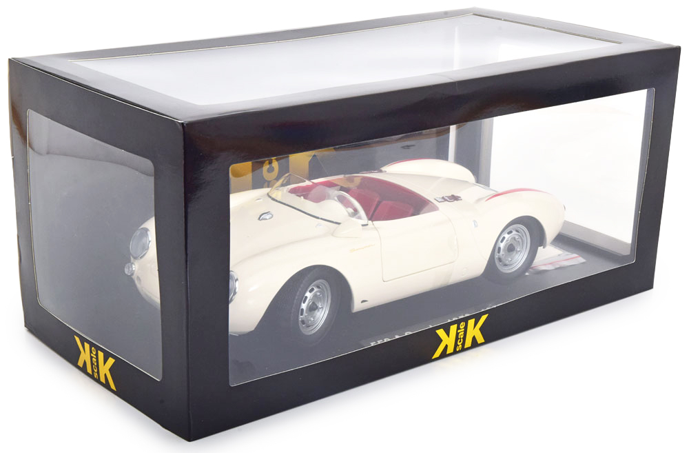 Porsche 550A Spider 1953 white/red 1:12 KK Scale