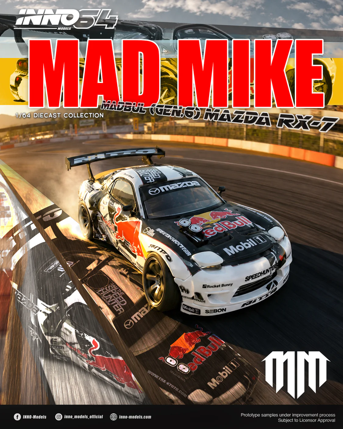 Mazda RX-7 MADBUL (Gen6) Mad Mike 1:64 Inno Models
