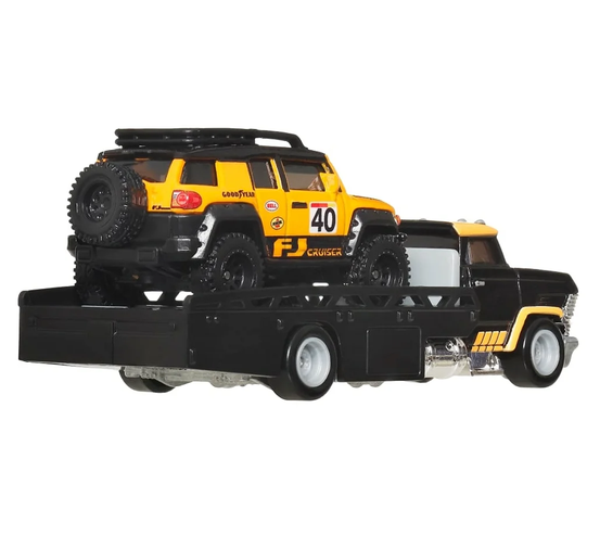 Toyota FJ Cruiser & Horizon Hauler *Team Transport #81* 1:64 HotWheels