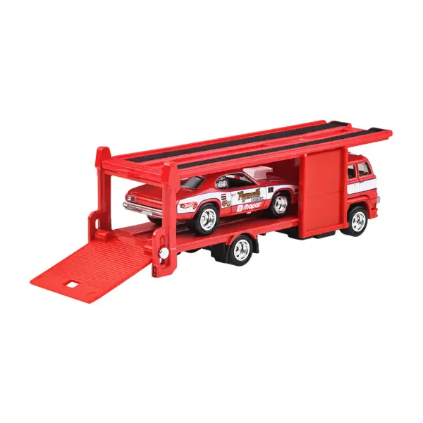 Plymouth Duster '73 & Second Story Lorry *Team Transport #82* 1:64 HotWheels