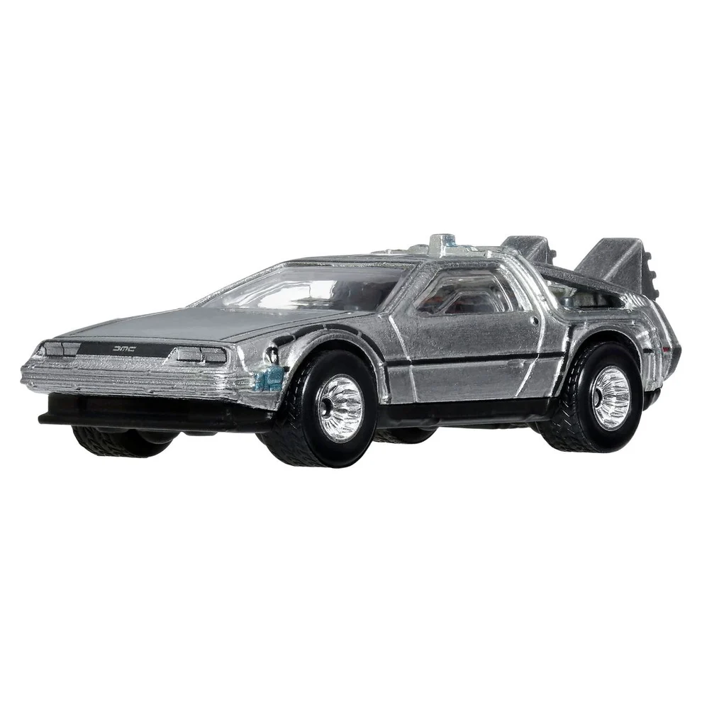 Back To The Future Time Machine & Toyota Pickup Truck/Camionnette 1987 *Back To The Future* black/silver 1:64 HotWheels