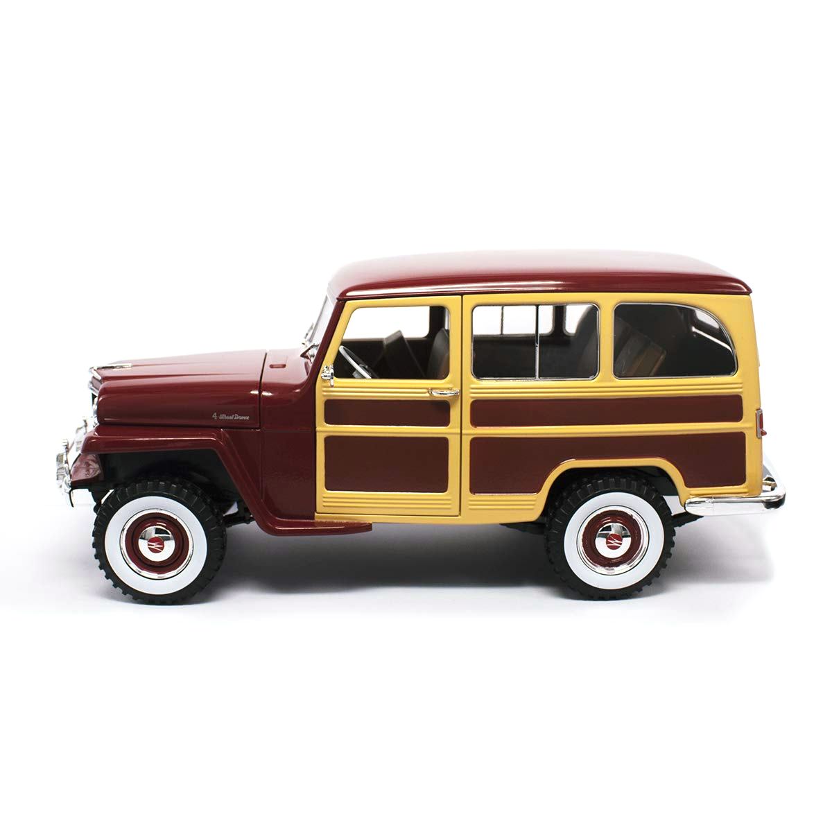 Jeep Willys Station red 1:18 Lucky Diecast