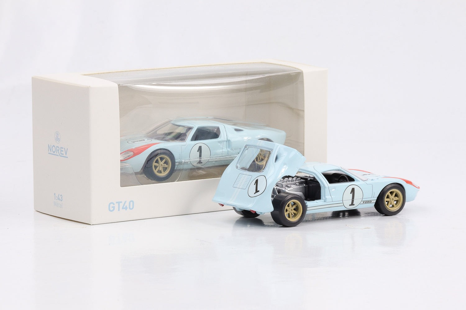 Ford GT40 #1 1966 blue 1:43 Norev