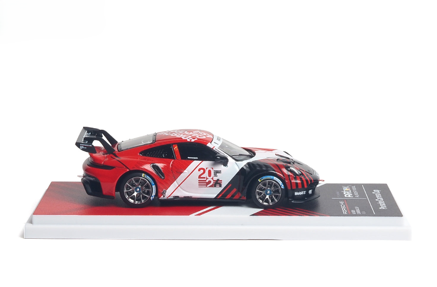 Porsche 911 Cup Porsche ARbox Carrera Cup Asia 2026 Hero Car red/white/black 1:64 Almost Real