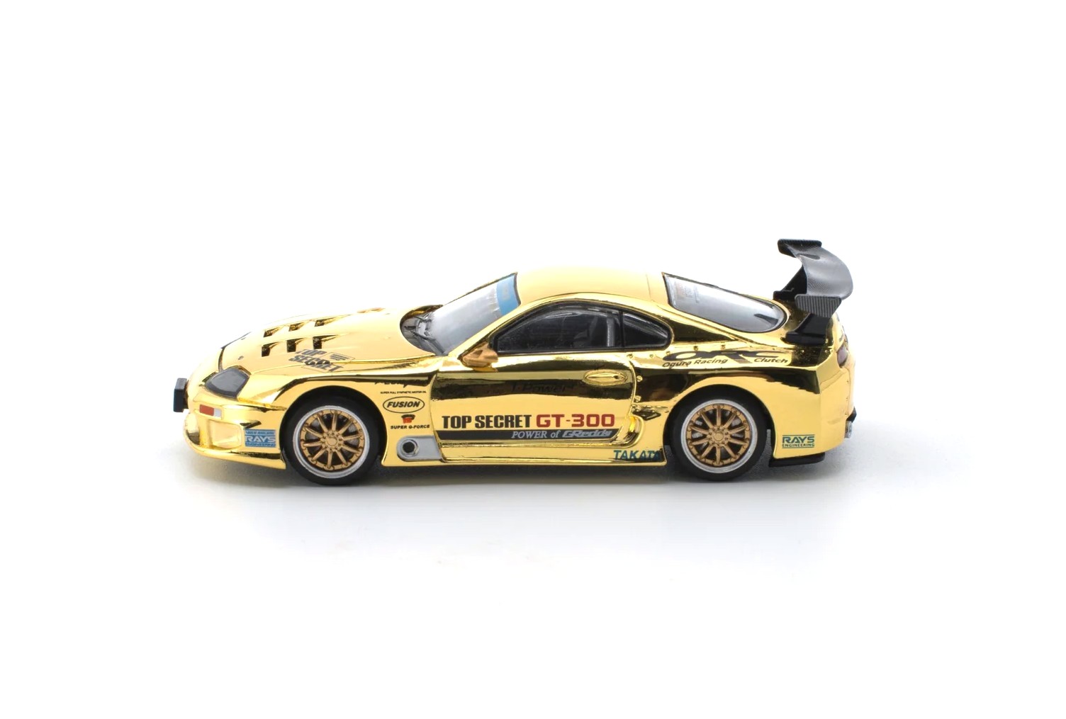 Toyota Top Secret GT300 Supra gold chrome 1:64 Pop Race