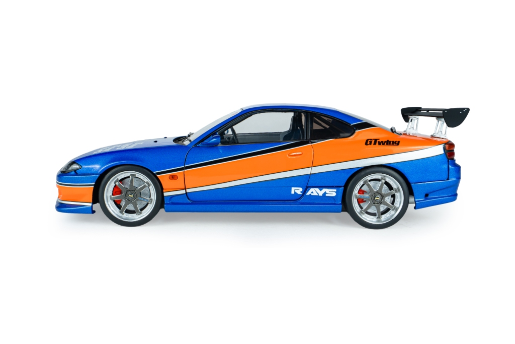 Nissan Silvia S15 Spec-S Tokyo Drift Mona Lisa 2006 blue/orange 1:18 Solido