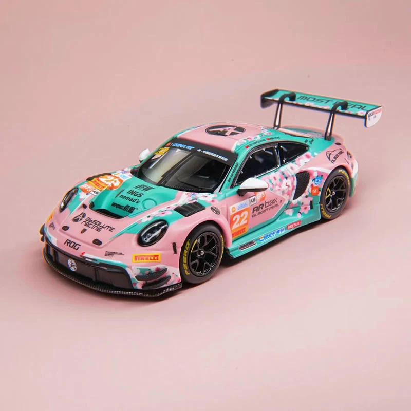 Porsche 911 GT3 R Absolute Racing #22 L.Hangcheng/M.Heng China GT Ningbo 2026 1:64 Almost Real