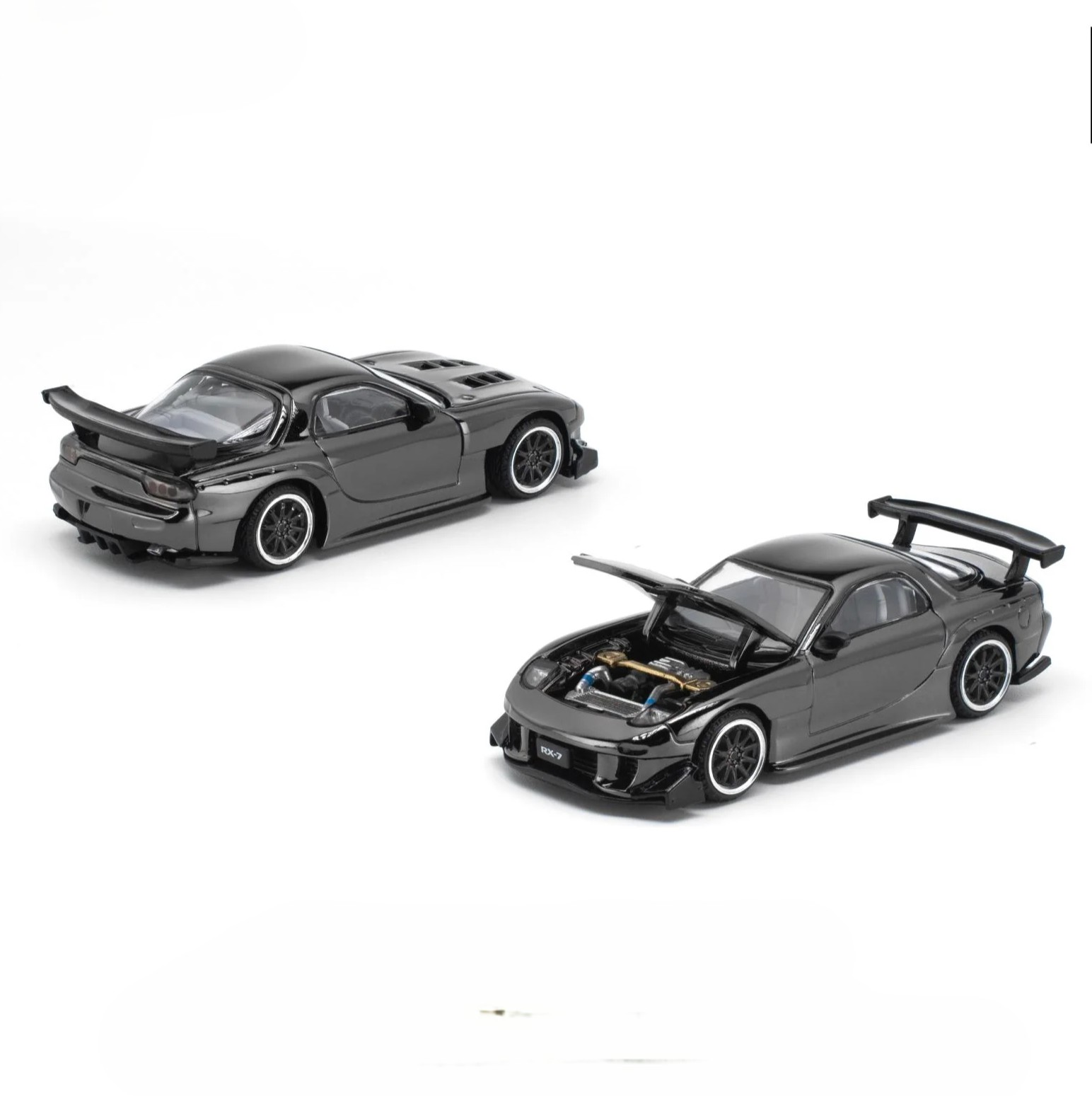Mazda RX-7 RE-Amemiya *The Dark Chrome Series* dark chrome 1:64 Pop Race