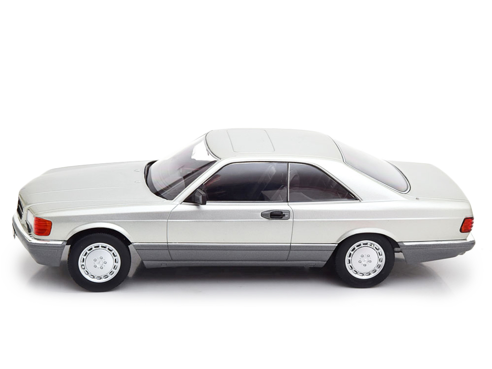 Mercedes-Benz 560 SEC C 126 1985 silver 1:18 KK Scale