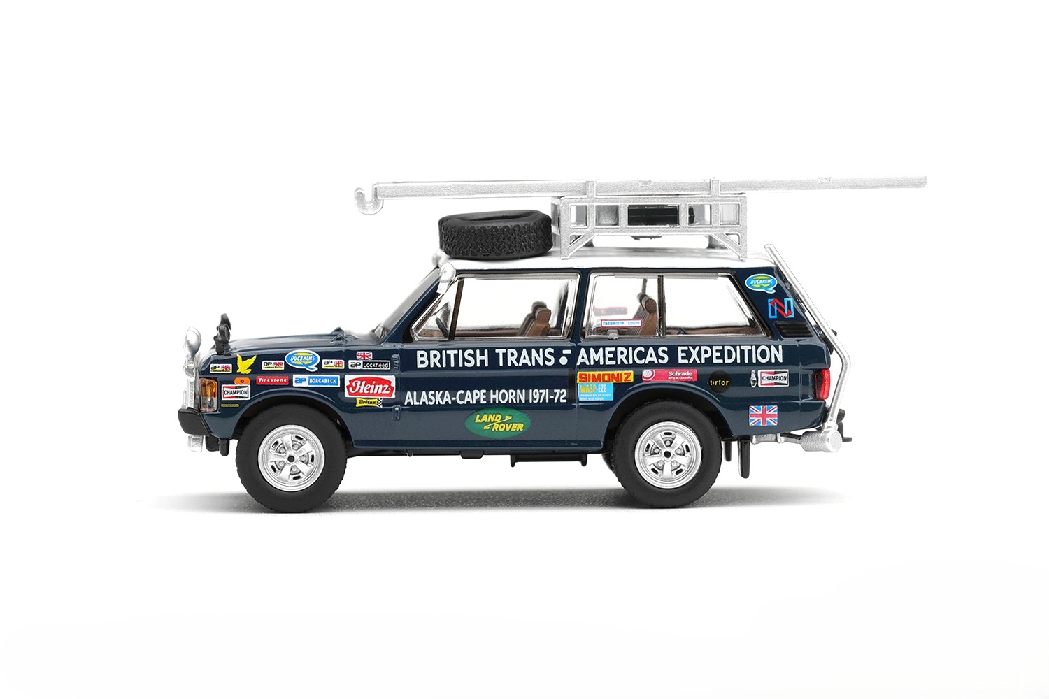 Land Rover Range Rover British Trans-Americas Expedition 1971 1:64 Mini GT