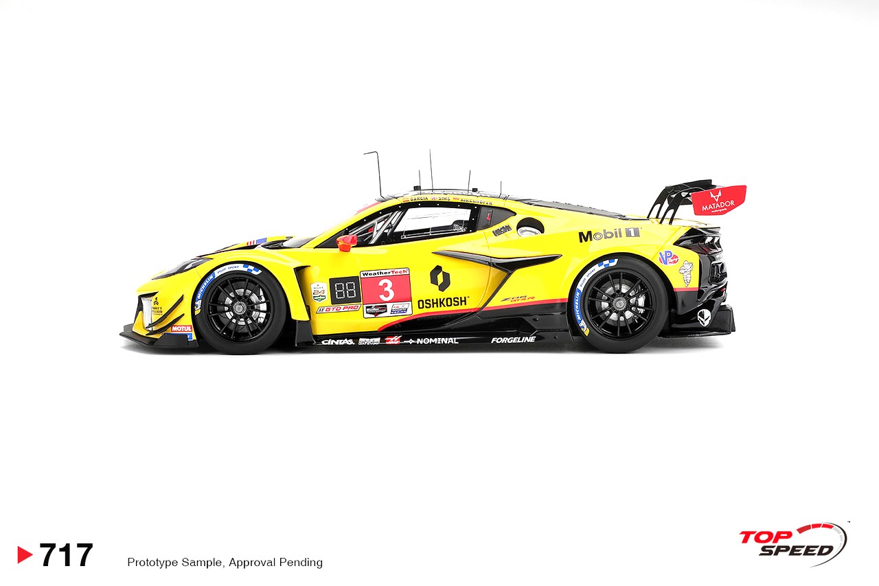 Chevrolet Corvette Z06 GT3.R Corvette Racing by Pratt Miller Motorsports #3 Garcia/ Sims/ Kirchhöfer 24H Daytona 2026 1:18 TopSpeed Models