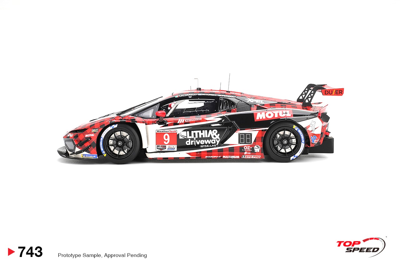 Lamborghini Temerario GT3 PFAFF Motorsports #9 Caldarelli/ Mitchell/ Perera 12H Sebring 2026 1:18 TopSpeed Models